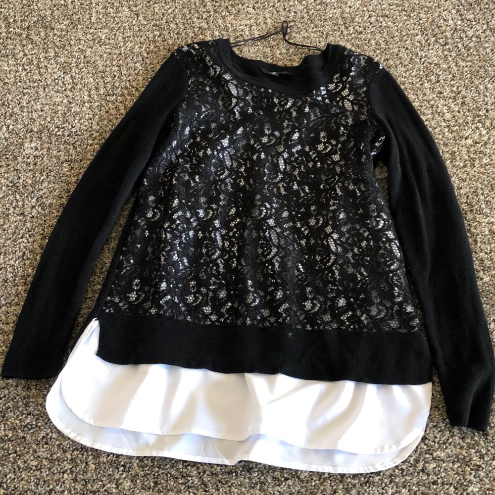 Sweater silk lined under shirt